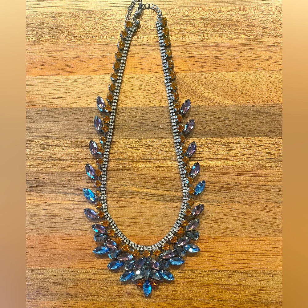 Anthropologie jeweled statement necklace